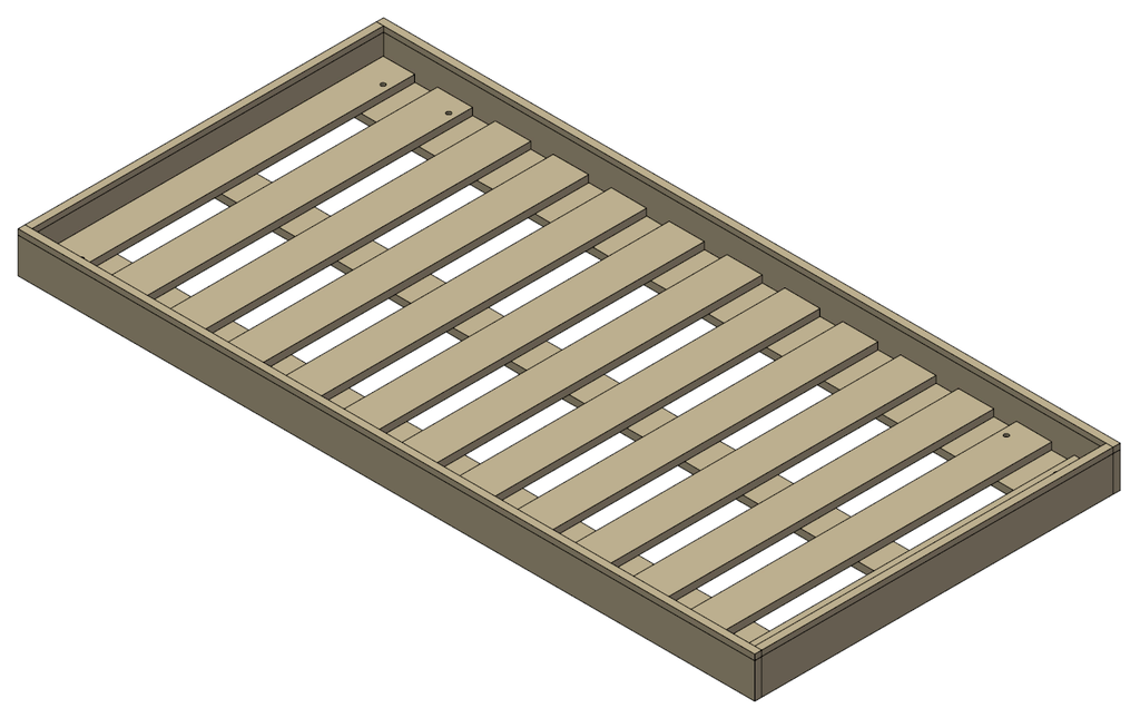 Boxspring Eland Low model 5 - BSELANDLOW5 - B=1390mm, L=2390mm, H=110mm