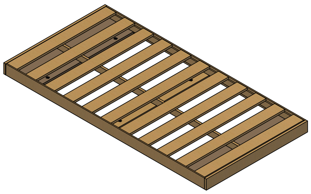 Boxspring Lima model 3 - BSLIMA3 - B=700mm, L=2000mm, H=90mm