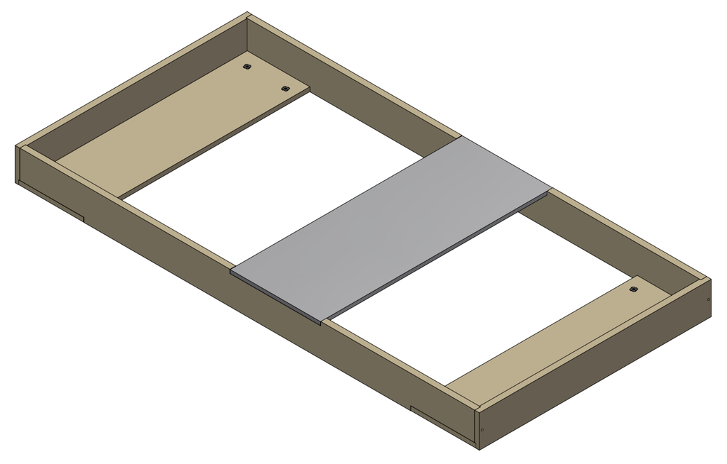 Bedkader model 7 - BEDK7 - B=900mm, L=2100mm, H=140mm