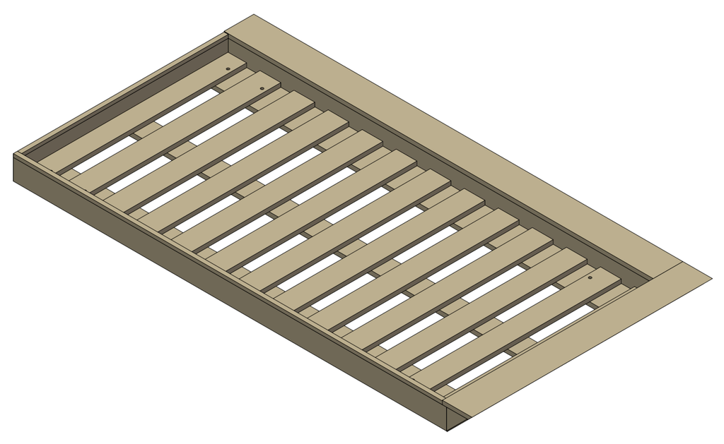 Boxspring Superior Rechts - BSSuperior RECHTS - B=815mm, L=2005mm, H=110mm