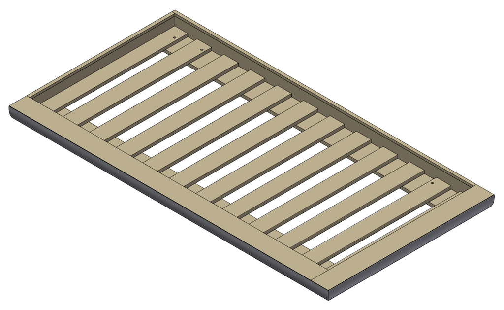 Boxspring ELIPSO Links - BSELIPSO LINKS - B=905mm, L=2000mm, H=110mm