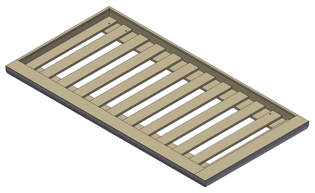 Boxspring ELIPSO Links - BSELIPSO LINKS - B=905mm, L=2100mm, H=110mm